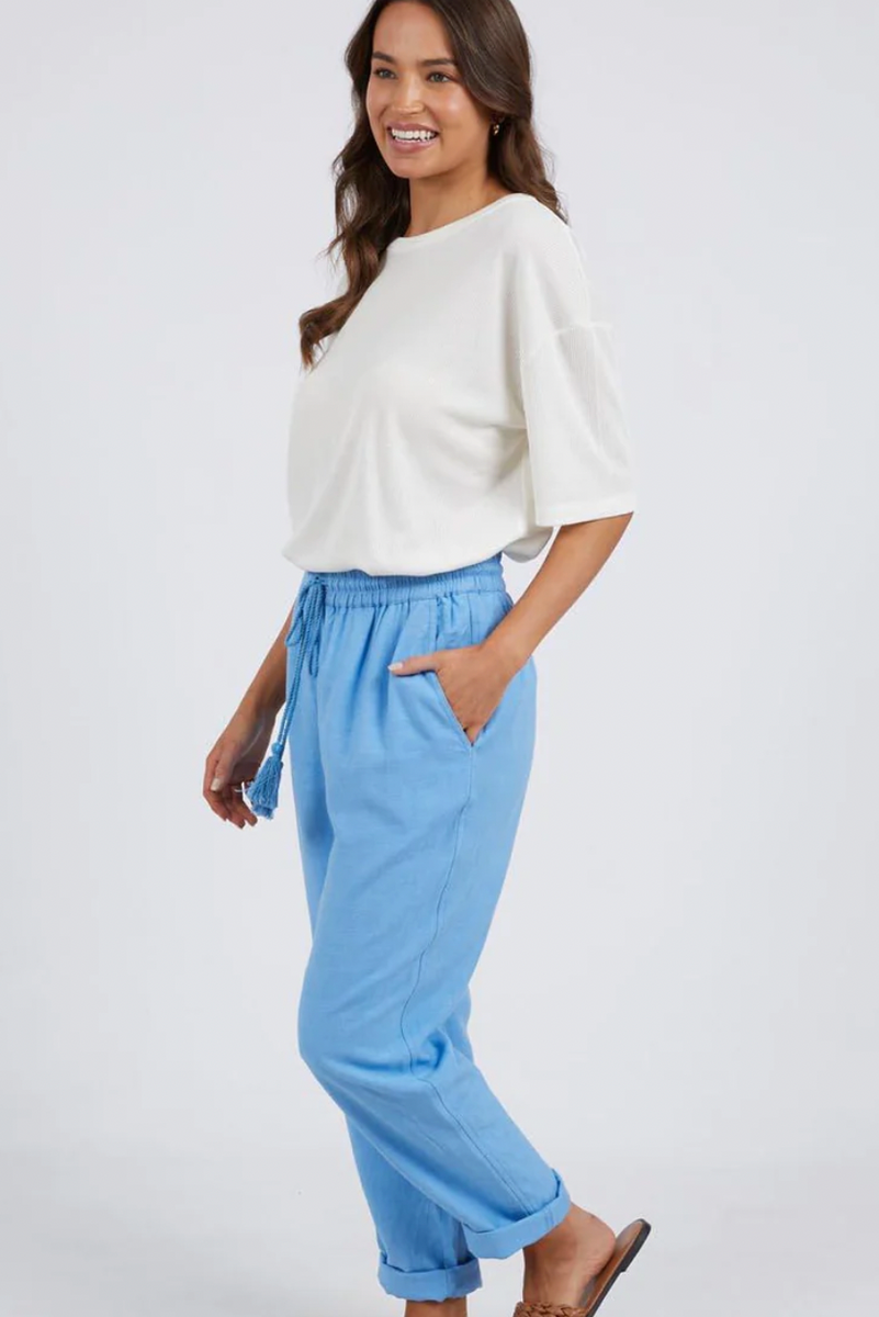 Baby blue paper bag on sale trousers