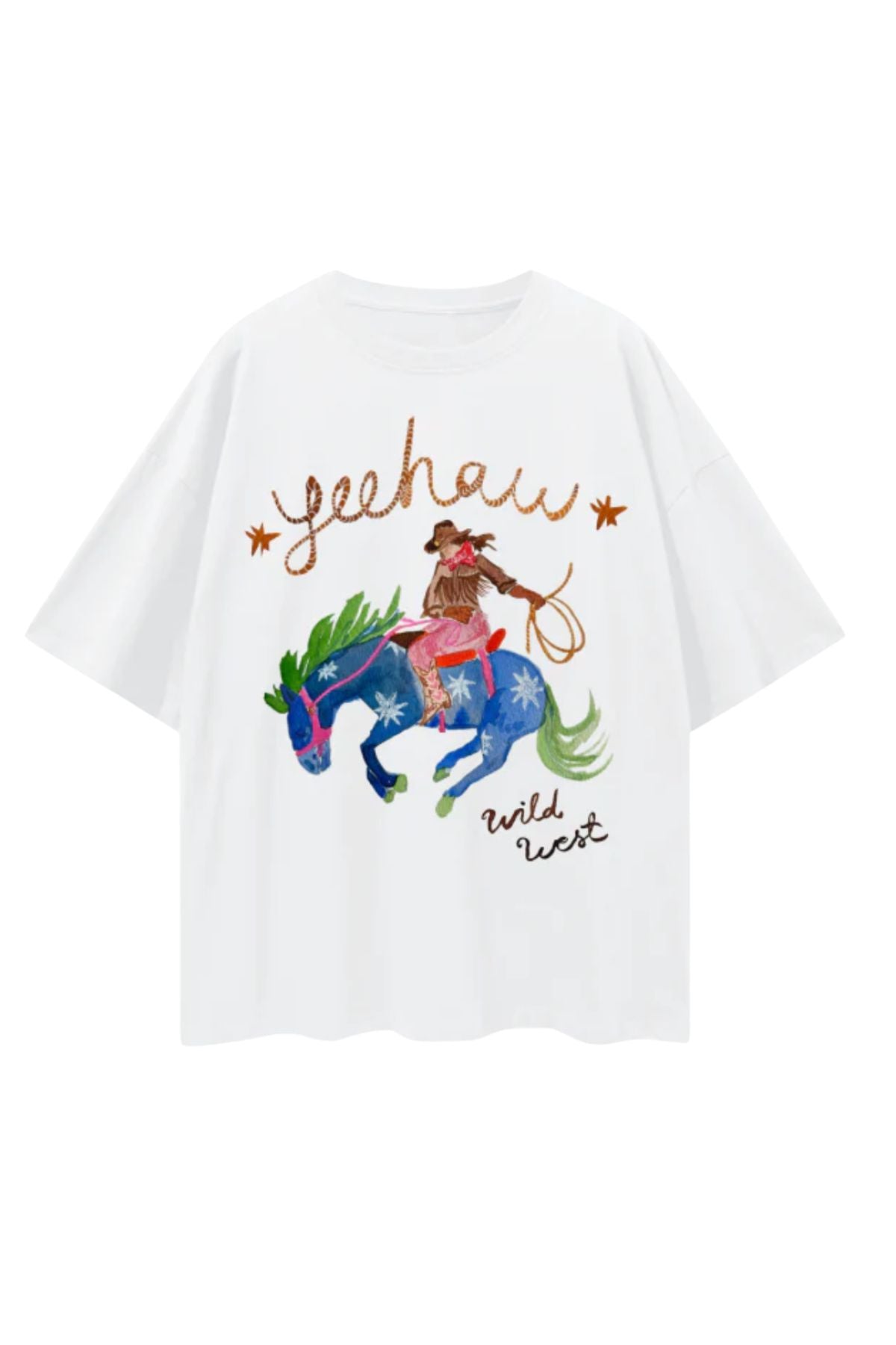 Maku YEEHAW! Oversized Tee - White