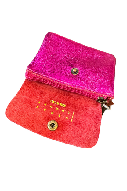 Foiled Small Wallet - Fuchsia