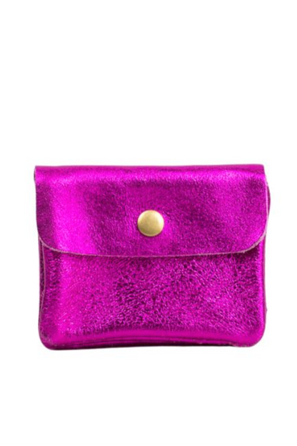 Foiled Small Wallet - Fuchsia