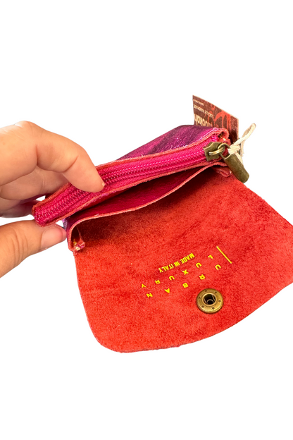 Foiled Small Wallet - Fuchsia