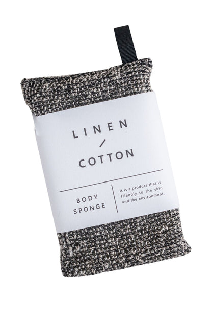 Japanese Body Sponge - Linen & Cotton