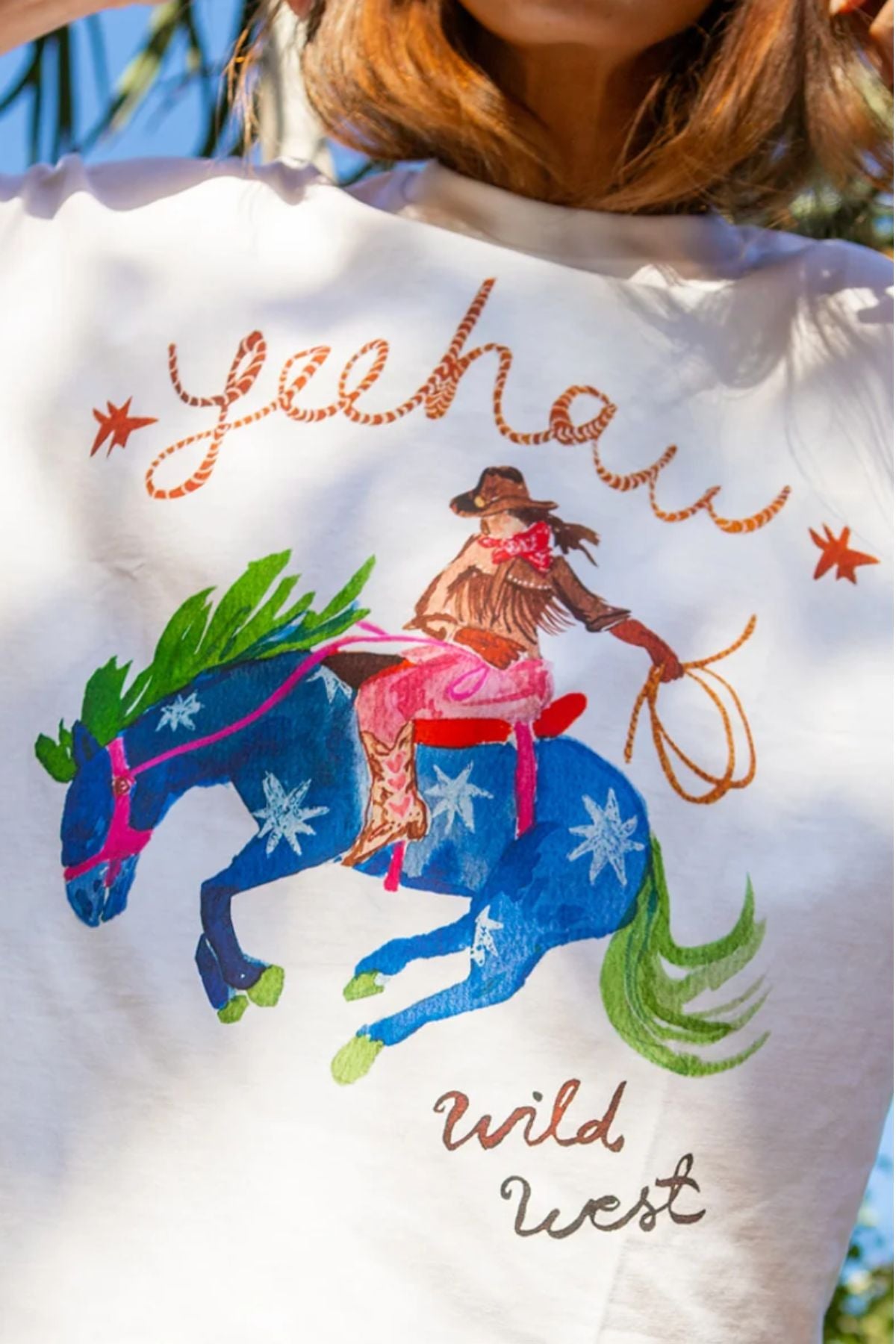 Maku YEEHAW! Oversized Tee - White