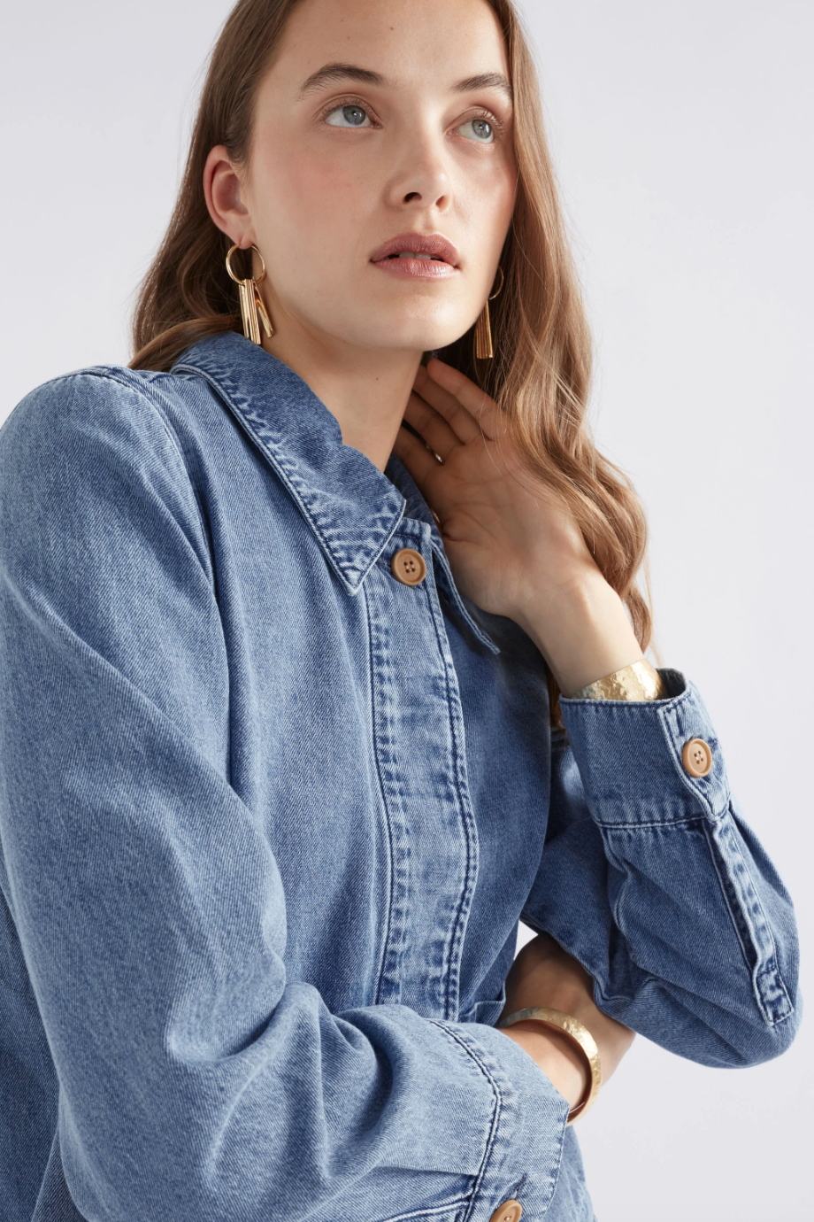 Arbet Denim Jacket - Chambray Blue