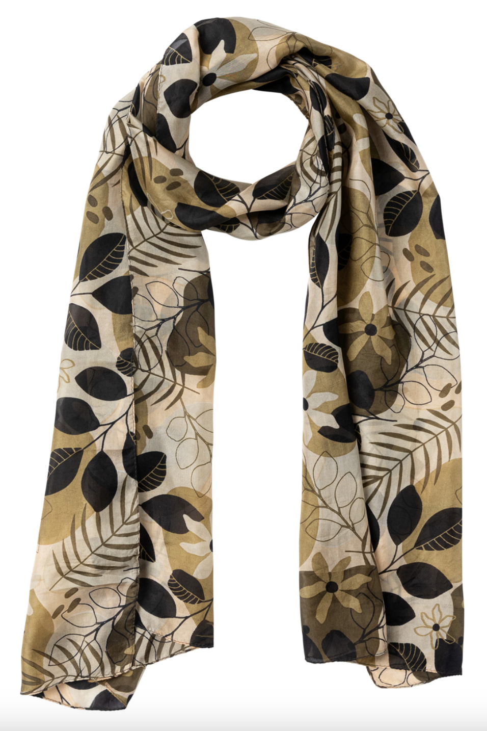 Abstract Silk Scarf