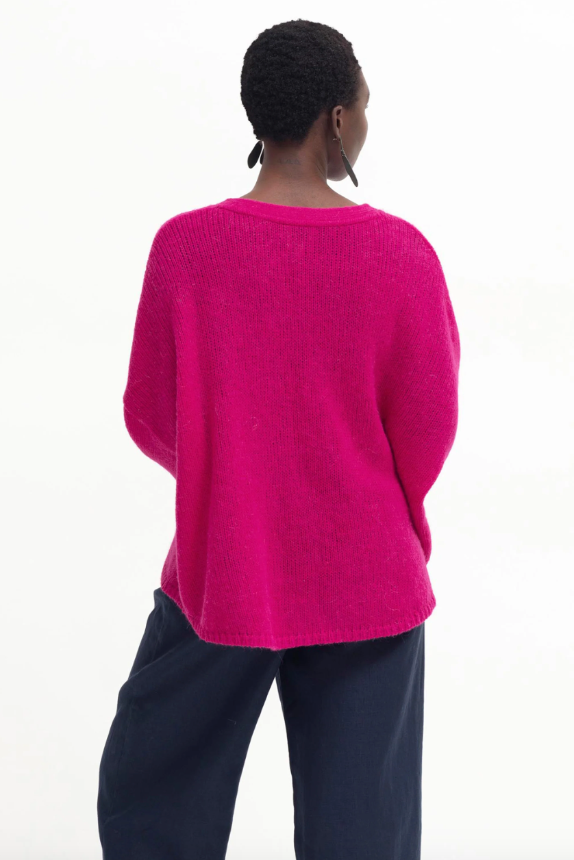 Agna Sweater - Bright Pink