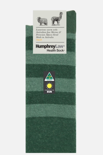 03C Alpaca/Merino Stripe Socks - Humphrey Law