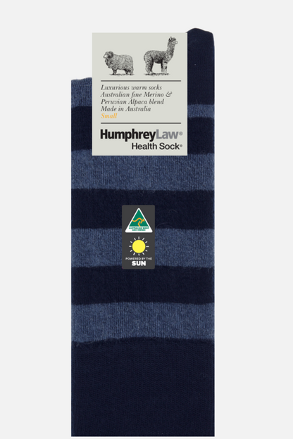 03C Alpaca/Merino Stripe Socks - Humphrey Law