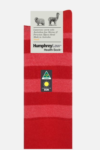 03C Alpaca/Merino Stripe Socks - Humphrey Law