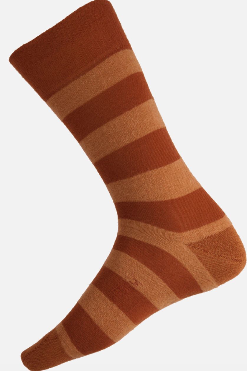 03C Alpaca/Merino Stripe Socks - Humphrey Law