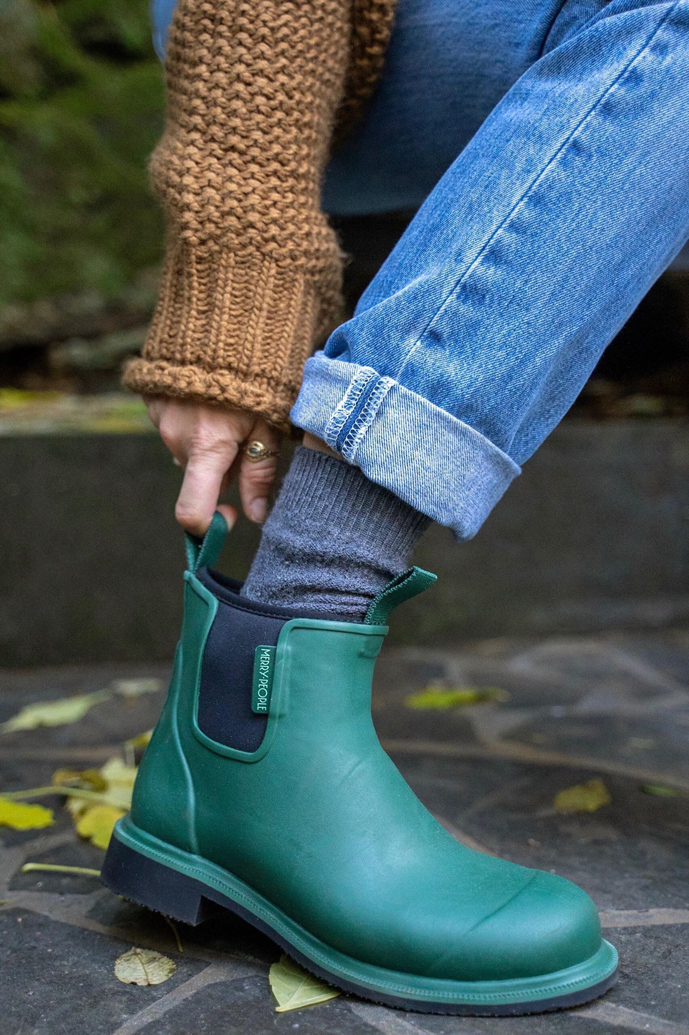 Merry People Bobbi Gumboots/Rainboots - Alpine Green