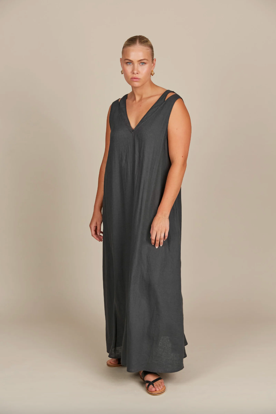 Amelie Tank Maxi - Graphite