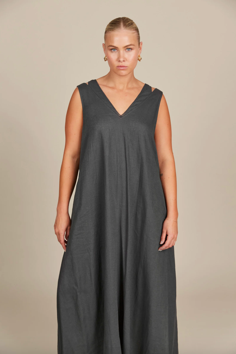 Amelie Tank Maxi - Graphite