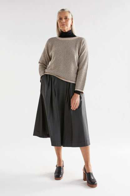 Womens Bis Sweater - Fawn/Loden | Elk clothing