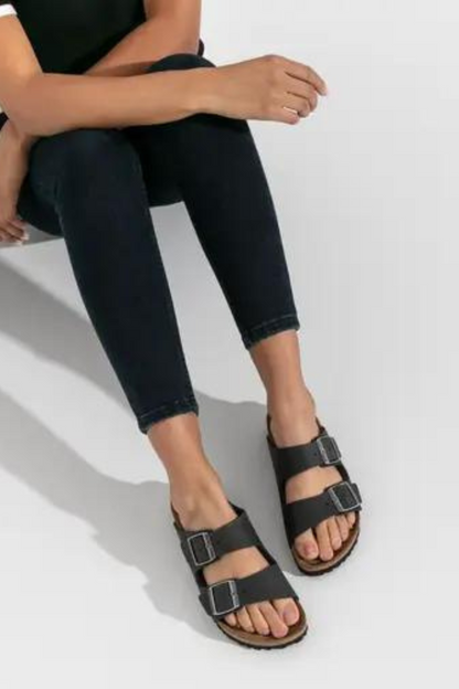 Birkenstock Arizona - Black Oiled Leather