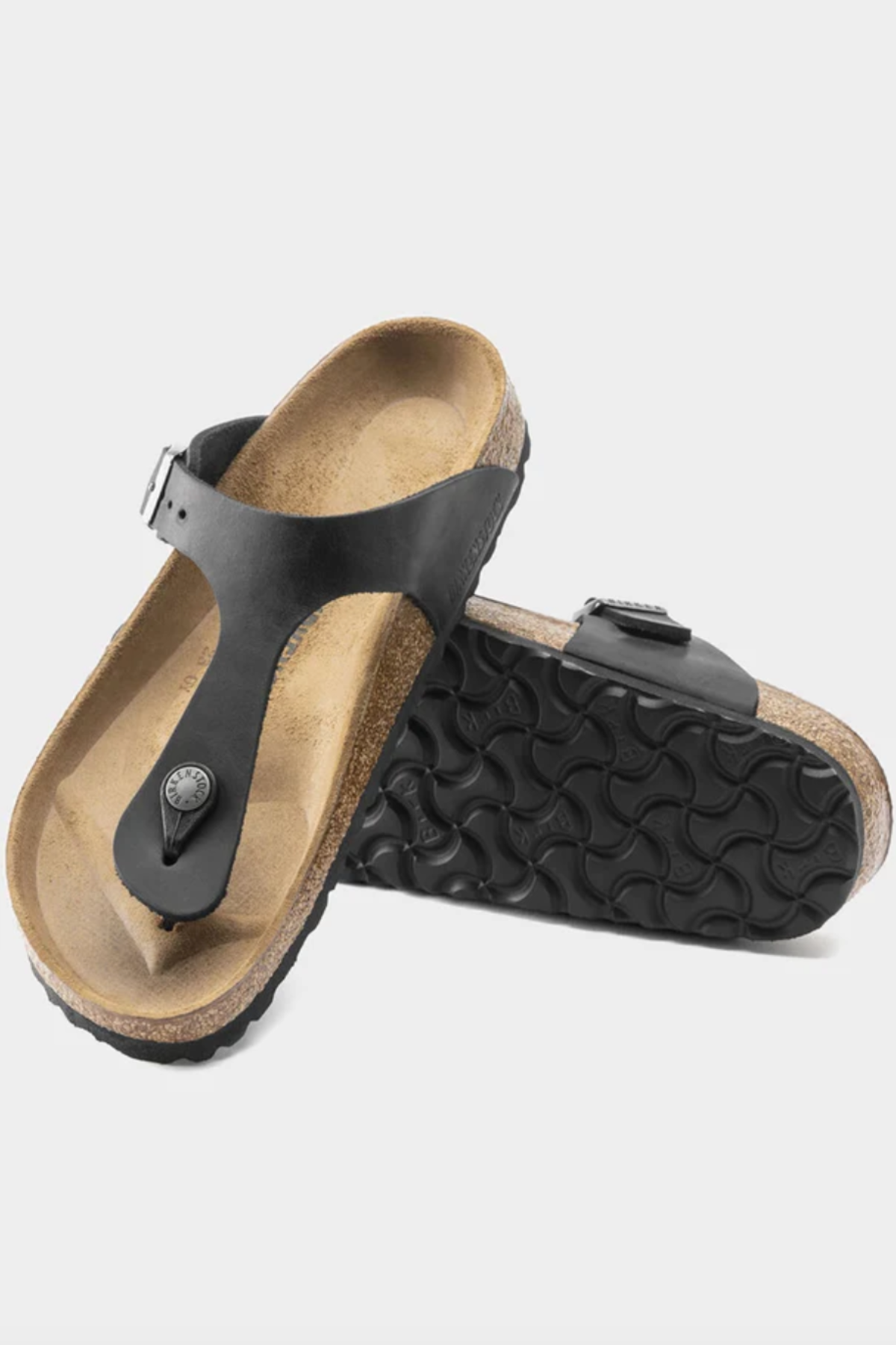 Birkenstock Gizeh - Black Oiled Leather