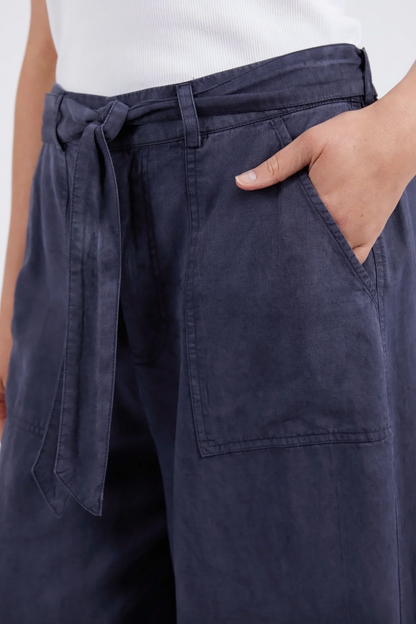 Bliss Washed Pant - Washed Navy