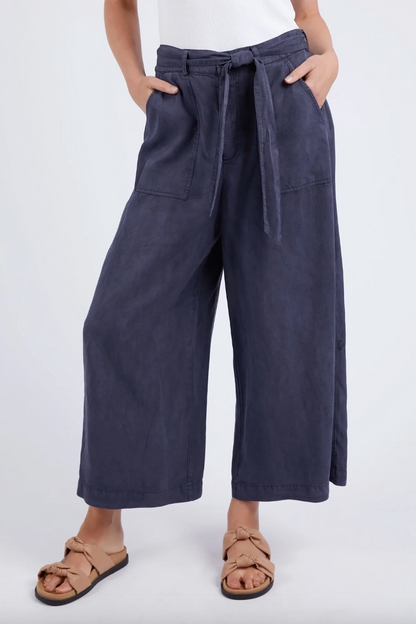 Bliss Washed Pant - Washed Navy