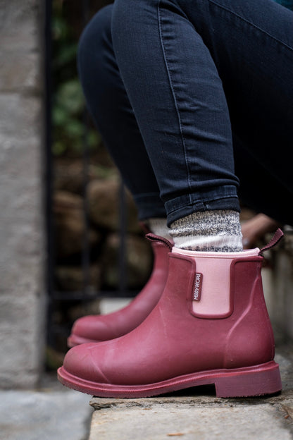 Merry People Bobbi Gumboots/Rainboots - Beetroot