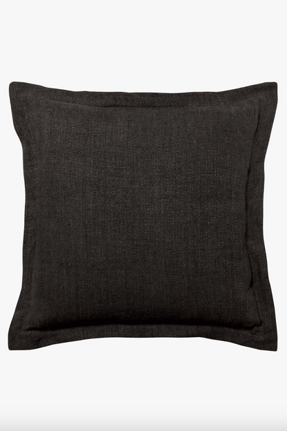 Burton  Liquorice Tailored Cushion - 50cm x 50cm