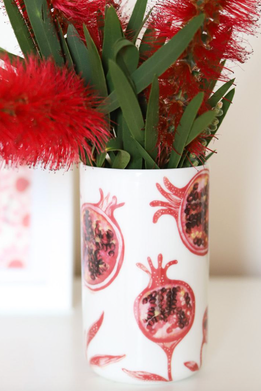 Ceramic Tumbler Set - Pomegranate