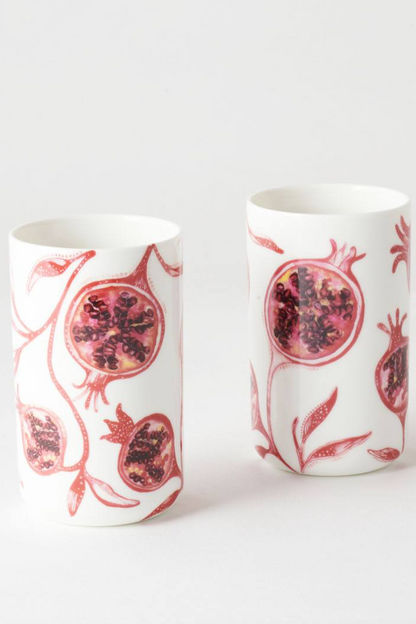 Ceramic Tumbler Set - Pomegranate