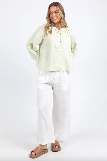 Corsica Blouse - Fog Green