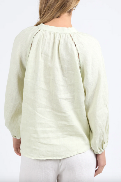 Corsica Blouse - Fog Green