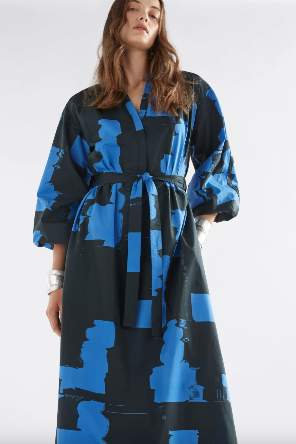 Deze Dress - Blue Rolla Print