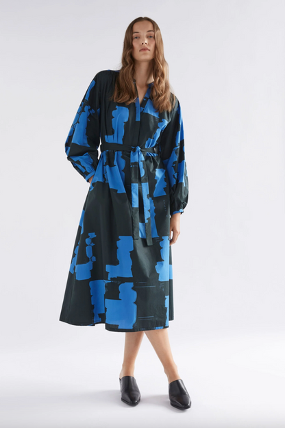 Deze Dress - Blue Rolla Print