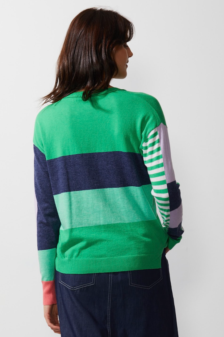 Diagonal Stripe Jumper - Frog