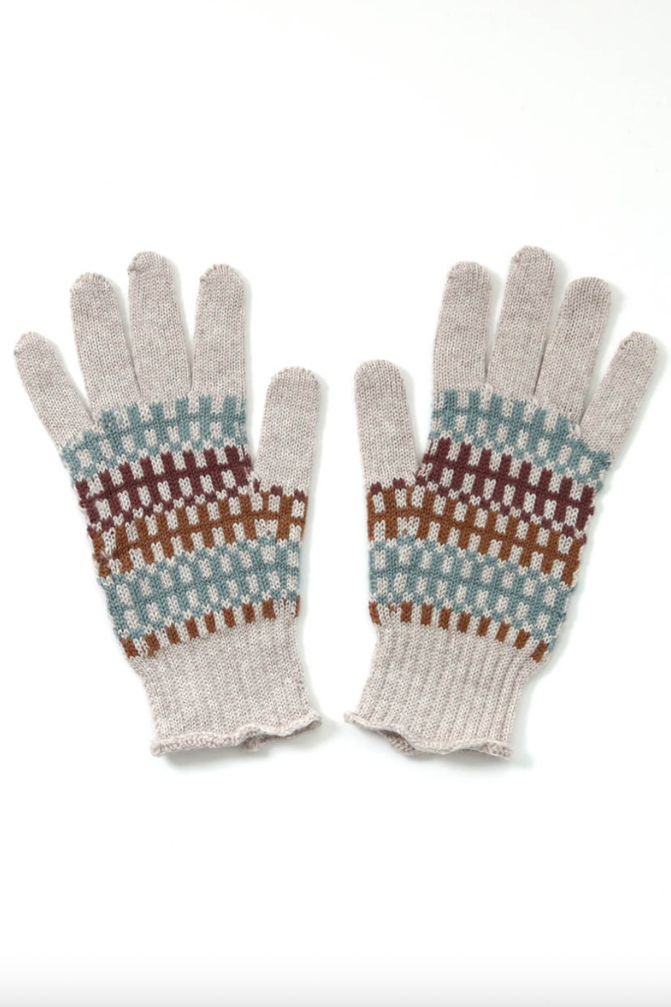 Dixie Check Gloves - Mushroom