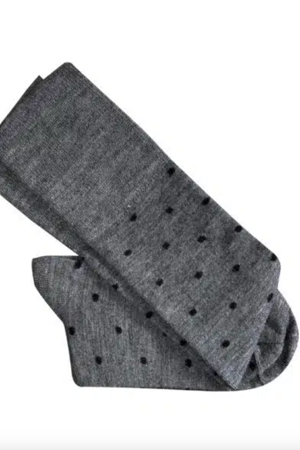 Dotty Knee High Wool Socks