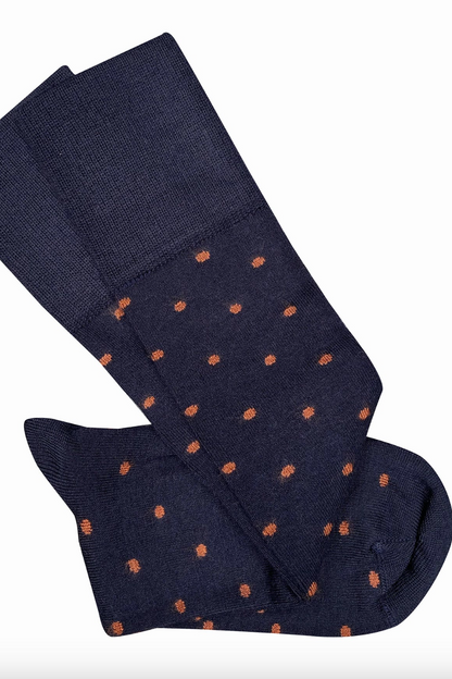 Dotty Knee High Wool Socks