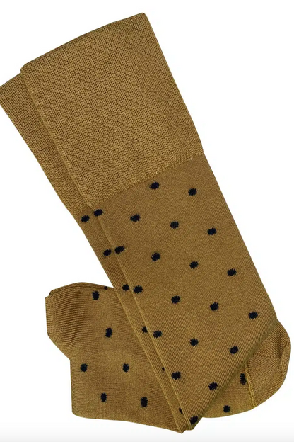 Dotty Knee High Wool Socks