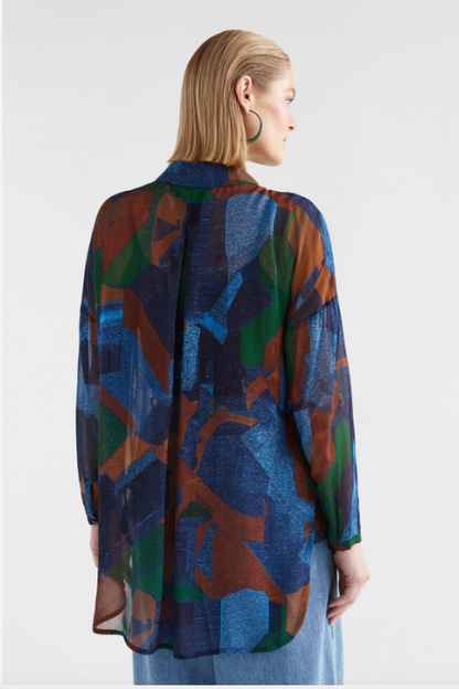 Eir Sheer Shirt - Orda Print