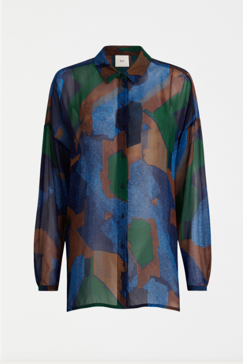 Eir Sheer Shirt - Orda Print