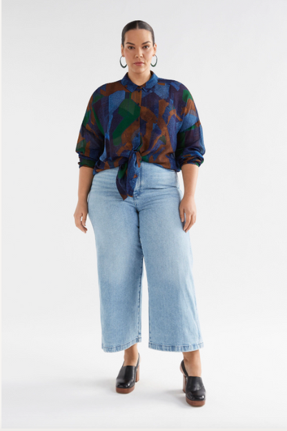 Eir Sheer Shirt - Orda Print