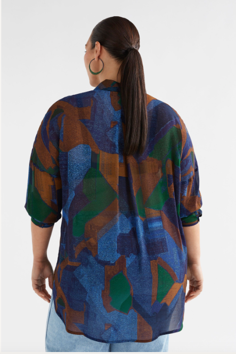 Eir Sheer Shirt - Orda Print