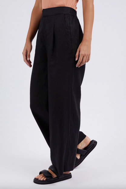 Elina Wide Leg Pant - Black