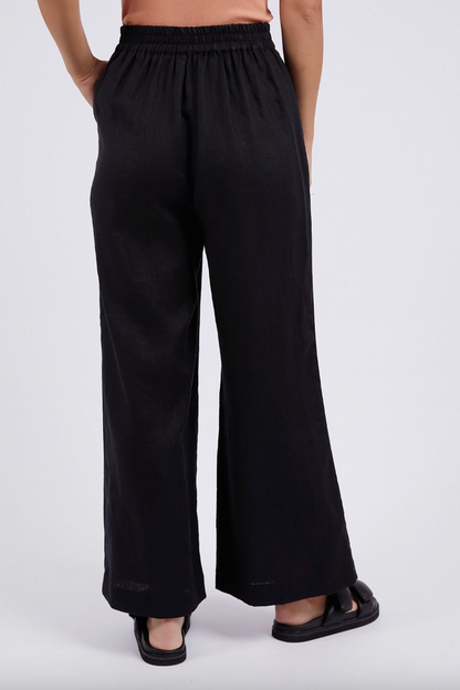 Elina Wide Leg Pant - Black