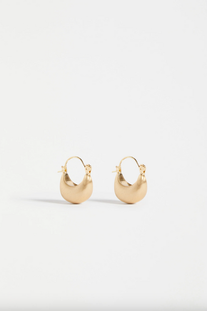 Ellik Short Hoop Earring - Gold