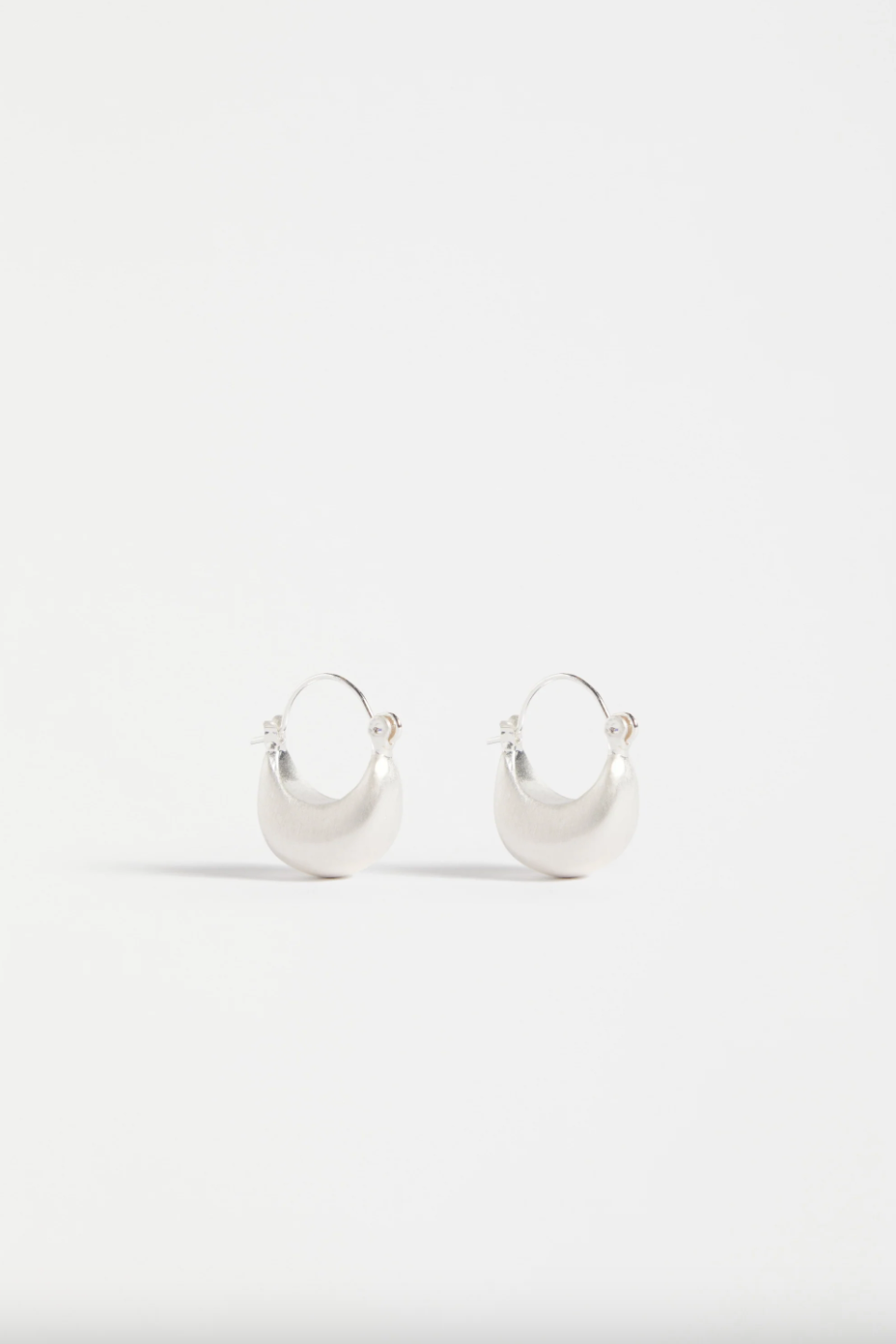 Ellik Short Hoop Earring - Silver