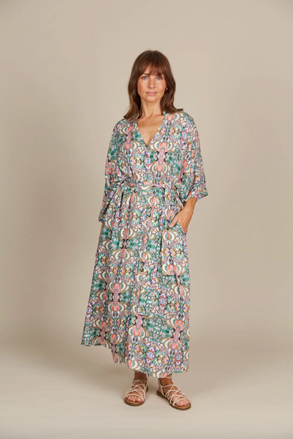 Esme Relaxed Dress - Lotus Fleuron