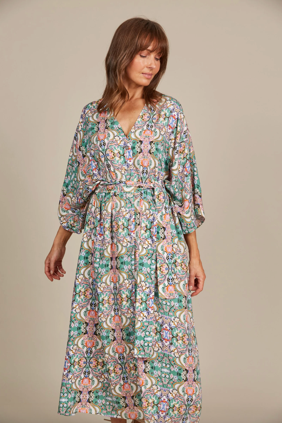 Esme Relaxed Dress - Lotus Fleuron