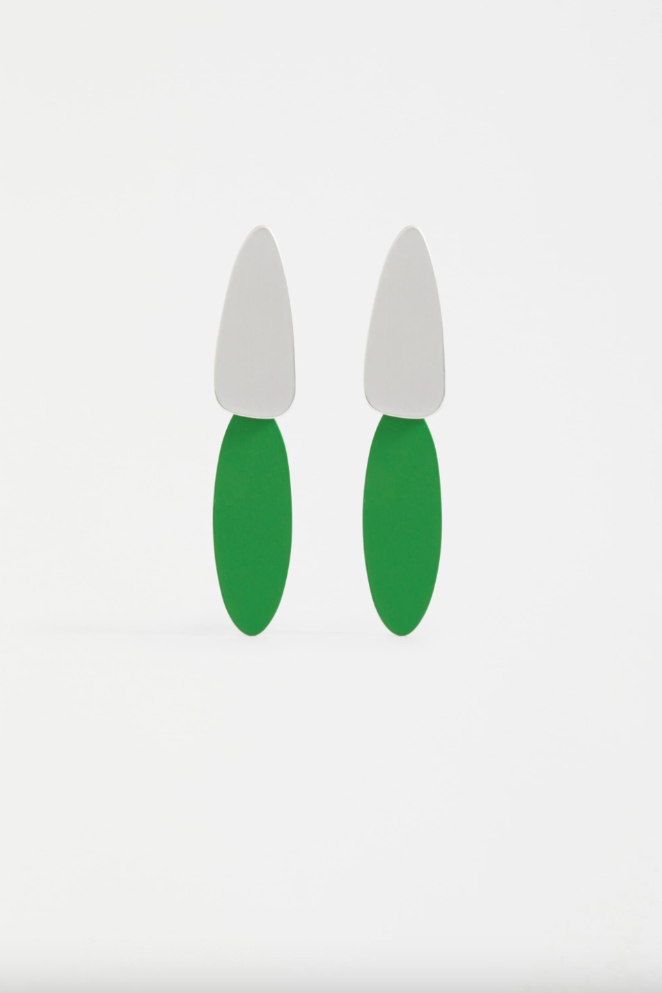 Finn Long Drop Earring - Vine Green