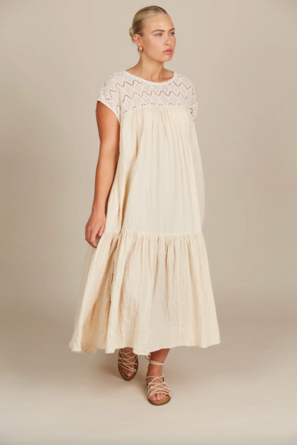 Fleur Relaxed Dress - Canvas