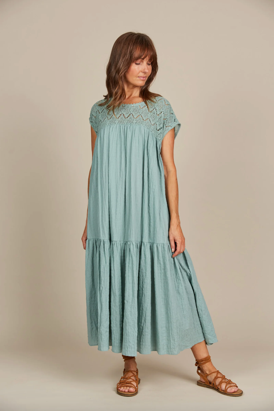 Fleur Relaxed Dress - Seafoam