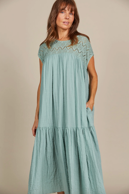 Fleur Relaxed Dress - Seafoam