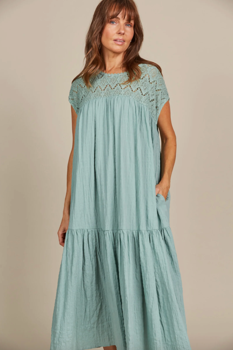 Fleur Relaxed Dress - Seafoam